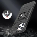 Wozinsky Ring Armor Case Kickstand Tough Rugged Cover For Silver Kryt iPhone 13