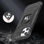 Wozinsky Ring Armor Case Kickstand Tough Rugged Cover For Silver Kryt iPhone 13 Mini