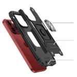 Wozinsky Ring Armor Ring Armor Case - Red Kryt iPhone 15 Pro