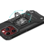 Wozinsky Ring Armor Ring Armor Case - Silver Kryt iPhone 15 Pro Max