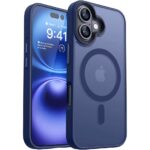Frosted Magsafe BHcase Dark Blue Kryt iPhone 16
