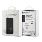Guess PU Grained Triangle Logo MagSafe Powerbank 5000mAh Black