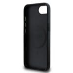 Guess PU Leather 4G Colored Ring MagSafe Black Kryt iPhone 16e