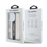 Karl Lagerfeld IML Stripe Logo Black Kryt iPhone 16 Pro Max