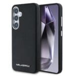 Karl Lagerfeld PU Saffiano Metal Logo and Frame Black Kryt Samsung Galaxy S25