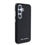 Karl Lagerfeld PU Saffiano Metal Logo and Frame Black Kryt Samsung Galaxy S25