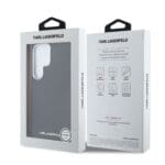 Karl Lagerfeld PU Saffiano Metal Logo and Frame Black Kryt Samsung Galaxy S25 Ultra