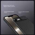 Nillkin CamShield PRO Apple Black Kryt iPhone 16e