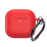 Silicone Case With Carabiner Red Kryt AirPods 4