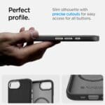 Spigen Enzo Aramid Mag MagSafe Matte Black Kryt iPhone 16e