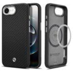 Spigen Enzo Aramid Mag MagSafe Matte Black Kryt iPhone 16e