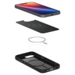 Spigen Liquid Air Mag MagSafe Matte Black Kryt iPhone 16e