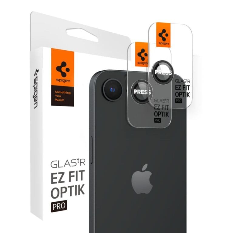 Spigen Optik Pro Glas.Tr ”Ez Fit” Camera Protector 2-Pack Black iPhone 16e