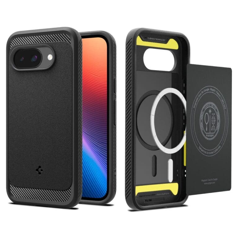 Spigen Rugged Armor Mag MagSafe Matte Black Kryt Google Pixel 9A
