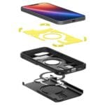 Spigen Tough Armor Mag MagSafe Black Kryt iPhone 16e