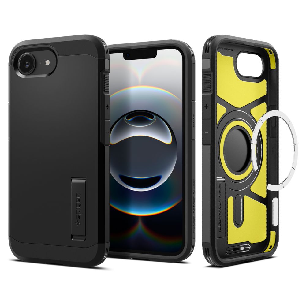 Spigen Tough Armor Mag MagSafe Black Kryt iPhone 16e