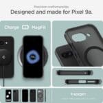 Spigen Ultra Hybrid Mag MagSafe Frost Black Kryt Google Pixel 9A