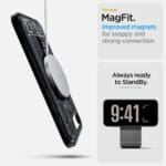 Spigen Ultra Hybrid Mag MagSafe Zero One Black Kryt iPhone 16e