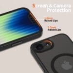 Tech-Protect Magcam MagSafe Matte Black Kryt iPhone 16e