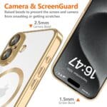 Tech-Protect Magflex MagSafe Shiny Gold Kryt iPhone 16e