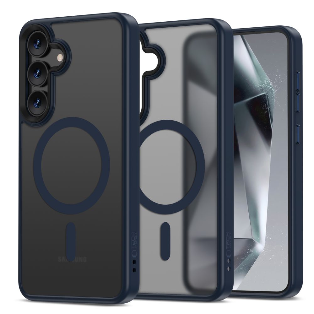 Tech-Protect Magmat MagSafe Matte Navy Kryt Samsung Galaxy S25