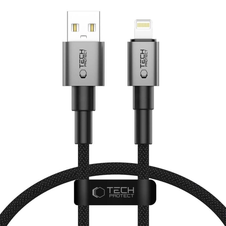 Tech-Protect Ultraboost Dna Lightning Cable 12W/2.4A 25Cm Iron Grey