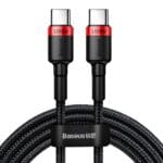 Baseus Cafule Flash Charging Data Cable USB-C USB-C 100W 2m Red/Black