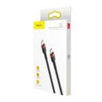Baseus Cafule Flash Charging Data Cable USB-C USB-C 60W 1m Red/Black