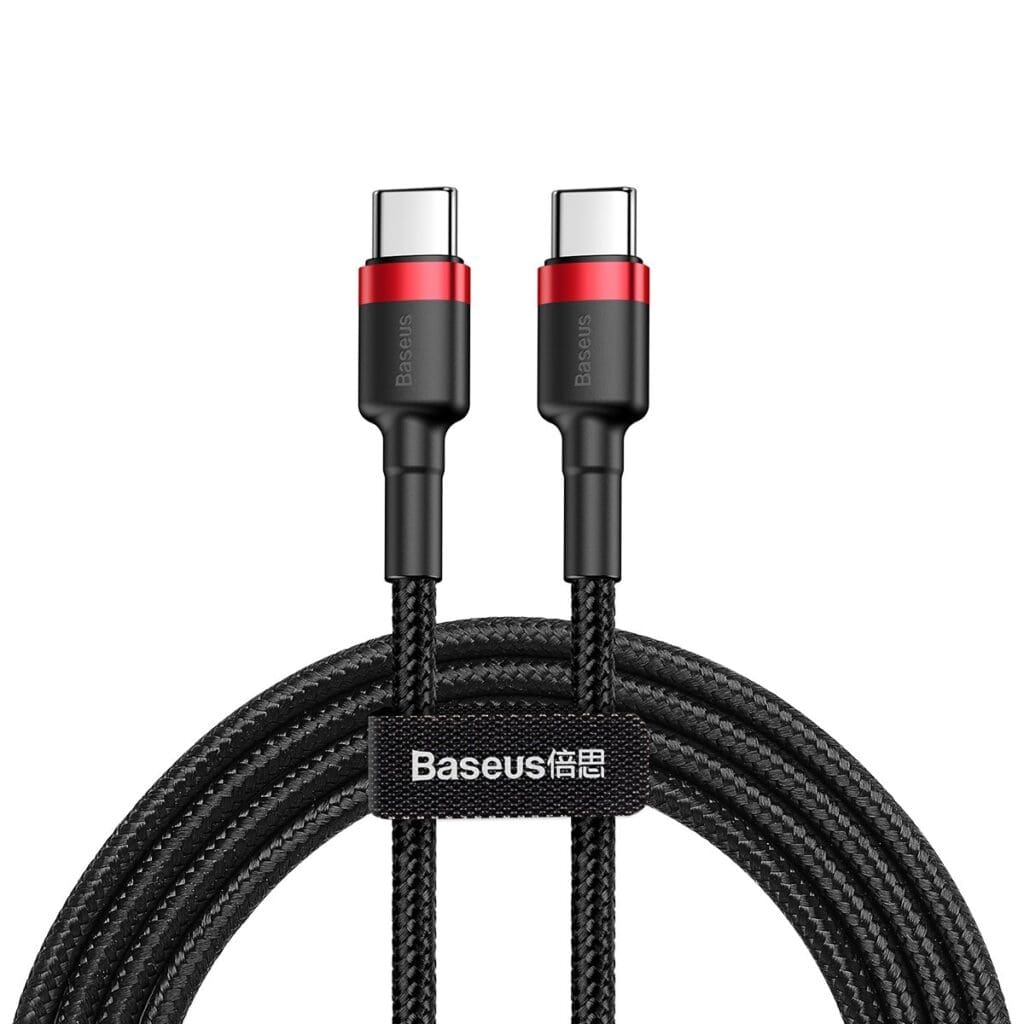 Baseus Cafule Flash Charging Data Cable USB-C USB-C 60W 2m Red/Black