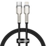 Baseus Cafule Metal Series Data Cable USB-C Lighting 20W 0.25m Black