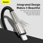 Baseus Cafule Metal Series Data Cable USB-C Lighting 20W 2m Black