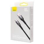 Baseus Glimmer Series Fast Charging Data Cable USB-A USB-C 100W 1m Black