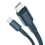 Baseus High Density Braided Series Fast Charging Data Cable USB-C Lighting 20W 2m Blue
