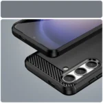 Carbon Flexible Silicone Carbon Cover Black Kryt Samsung Galaxy S24