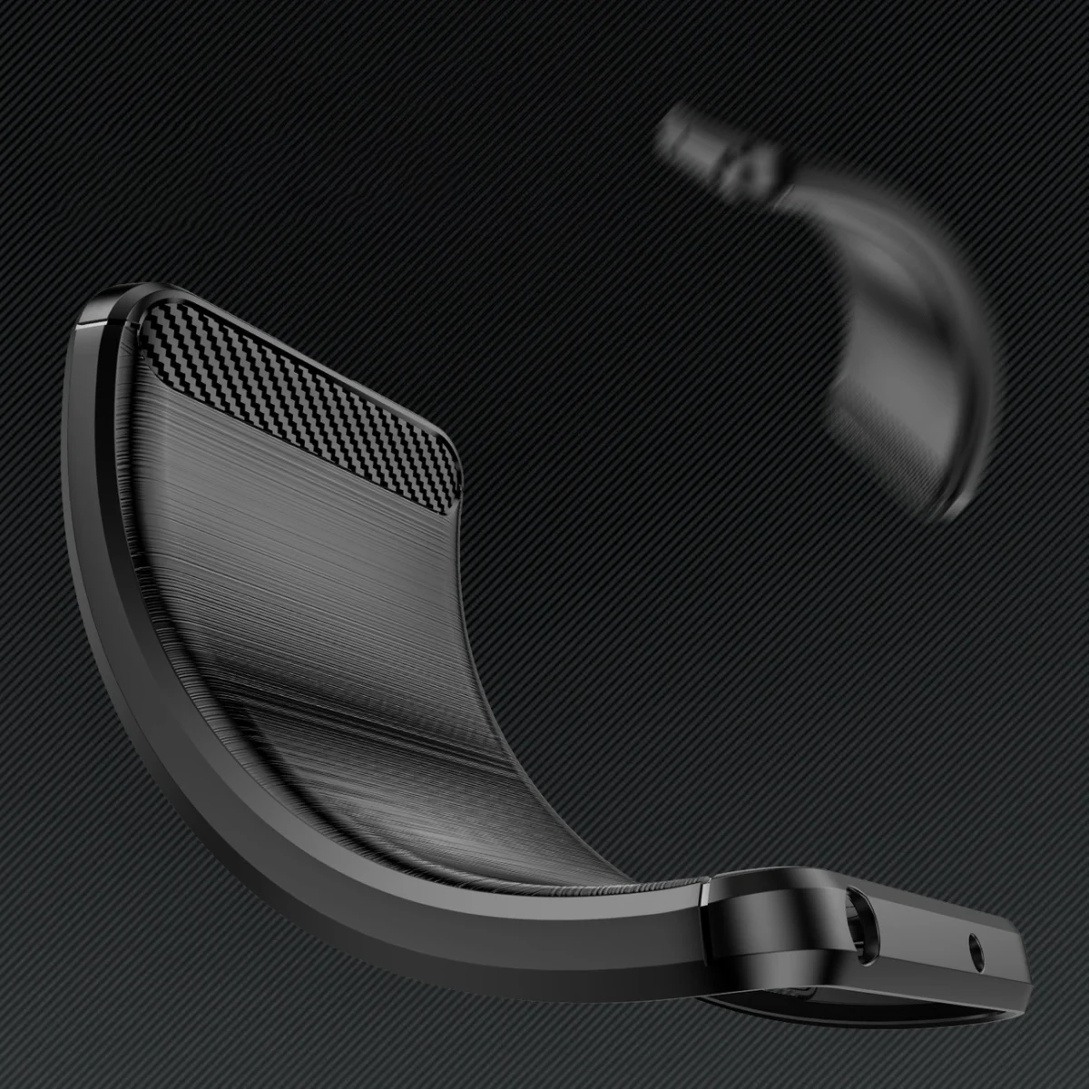 Carbon Flexible Silicone Carbon Cover Black Kryt Samsung Galaxy S24