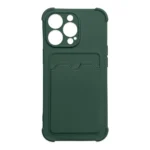 Card Armor Pouch Cover Card Wallet Silicone Armor Cover Air Bag Green Kryt Samsung Galaxy A22 4G