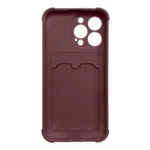 Card Armor Pouch Cover Card Wallet Silicone Armor Cover Air Bag Raspberry Kryt Samsung Galaxy A22 4G