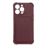 Card Armor Pouch Cover Card Wallet Silicone Armor Cover Air Bag Raspberry Kryt Samsung Galaxy A22 4G