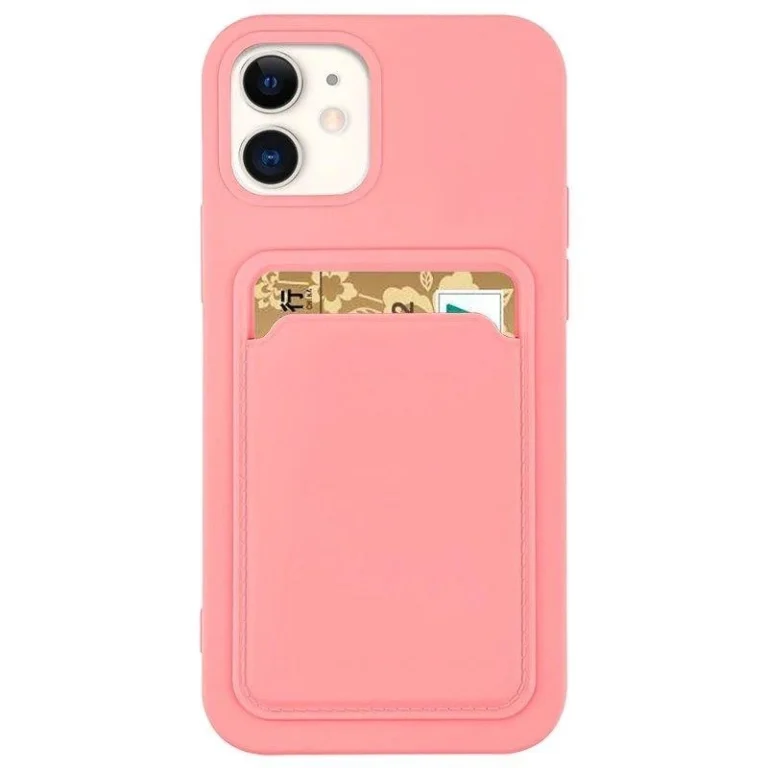 Card Silicone Wallet Wallet With Card Slot Documents Pink Kryt Samsung Galaxy A42 5G