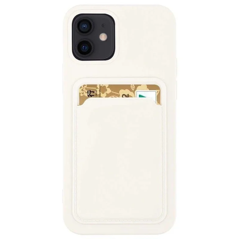 Card Silicone Wallet Wallet With Card Slot Documents White Kryt Samsung Galaxy A42 5G