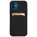 Card Silicone Wallet With Card Slot Documents Black Kryt Samsung Galaxy A72