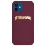 Card Silicone Wallet With Card Slot Documents Burgundy Kryt Samsung Galaxy A42 5G