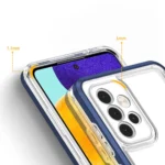 Clear 3In1 Frame Cover Gel Blue Kryt Samsung Galaxy A73