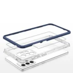 Clear 3In1 Frame Cover Gel Blue Kryt Samsung Galaxy A73