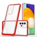 Clear 3In1 Frame Cover Gel Red Kryt Samsung Galaxy A73