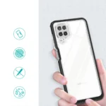 Clear 3In1 Frame Gel Cover Black Kryt Samsung Galaxy A22 4G