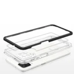 Clear 3In1 Frame Gel Cover Black Kryt Samsung Galaxy A22 4G