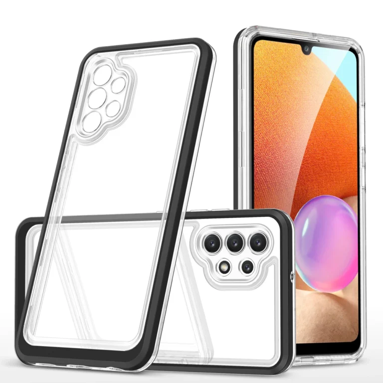 Clear 3In1 Frame Gel Cover Black Kryt Samsung Galaxy A32 5G