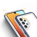 Clear 3In1 Frame Gel Cover Blue Kryt Samsung Galaxy A72