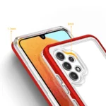 Clear 3In1 Frame Gel Cover Red Kryt Samsung Galaxy A32 5G